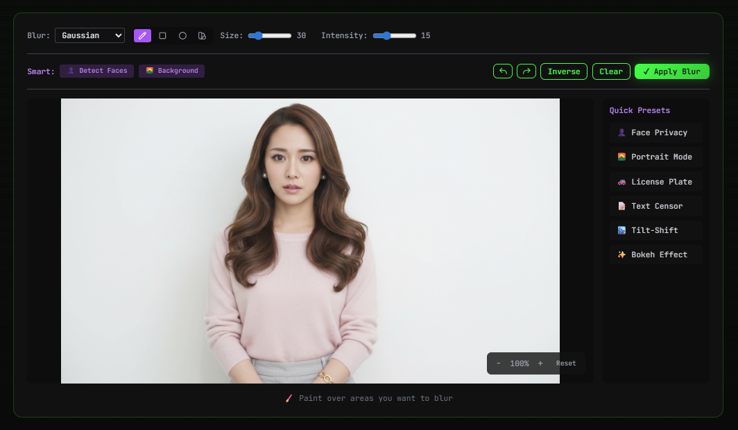 Blur Image Online - Free Advanced Blur Tool with AI Features