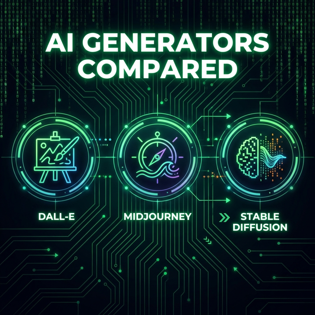 DALL-E vs Midjourney vs Stable Diffusion: Detection Differences