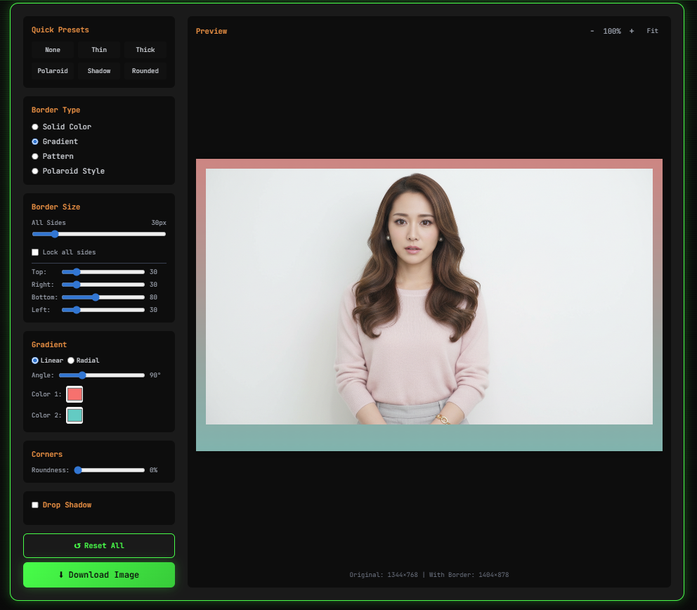 Image Border Online - Advanced Photo Framing Tool