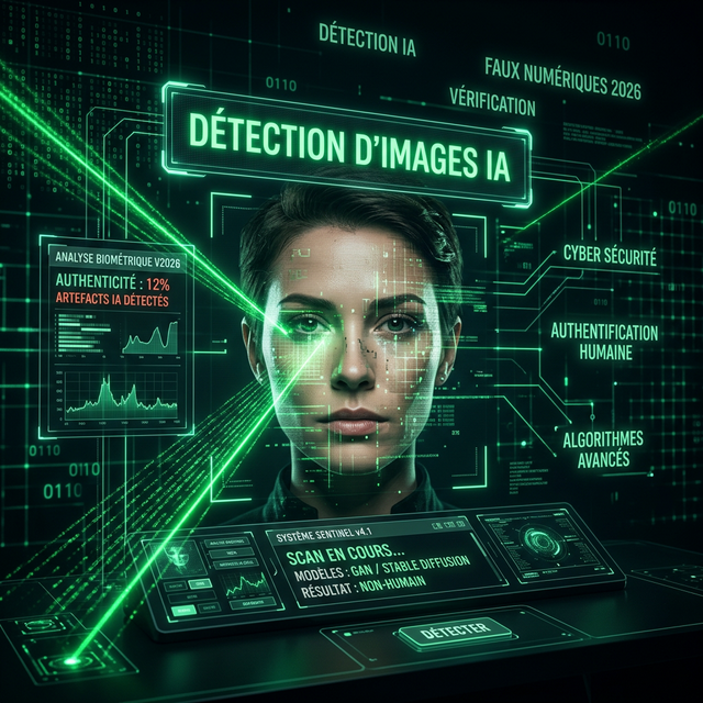 Détection d'images IA de personnes - Interface d'analyse forensique